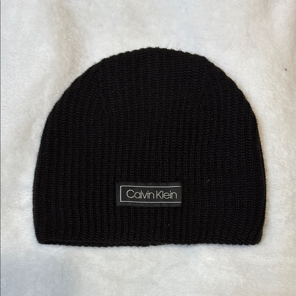 Calvin Klein Black Knit Hat